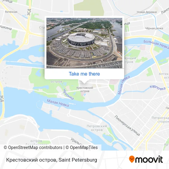 Крестовский остров map