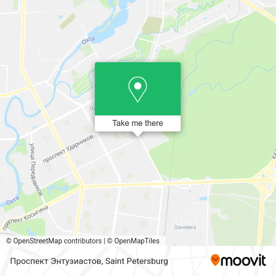 Проспект Энтузиастов map