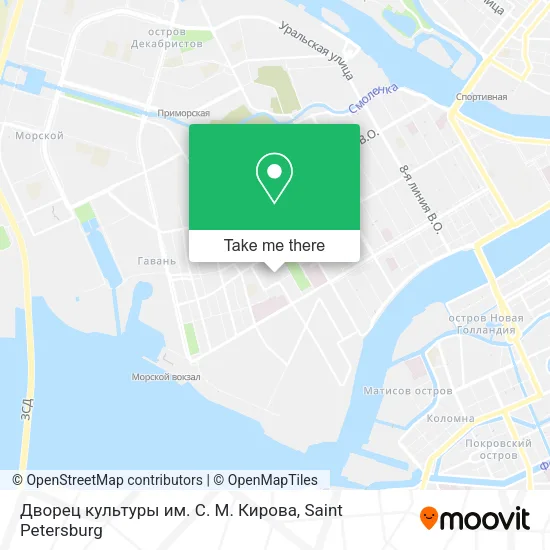 Дворец культуры им. С. М. Кирова map