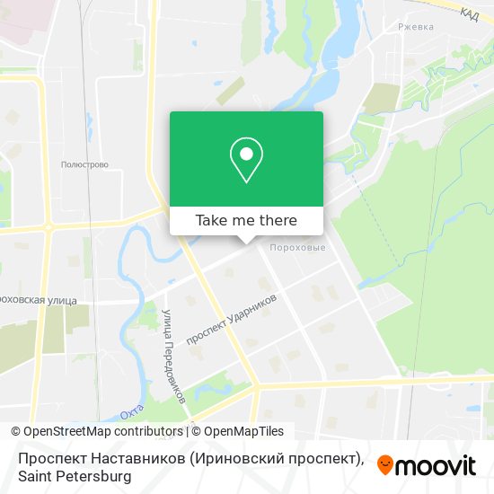 Проспект Наставников (Ириновский проспект) map