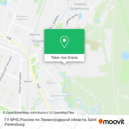 ГУ МЧС России по Ленинградской области map