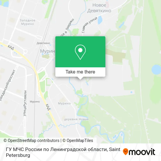 ГУ МЧС России по Ленинградской области map