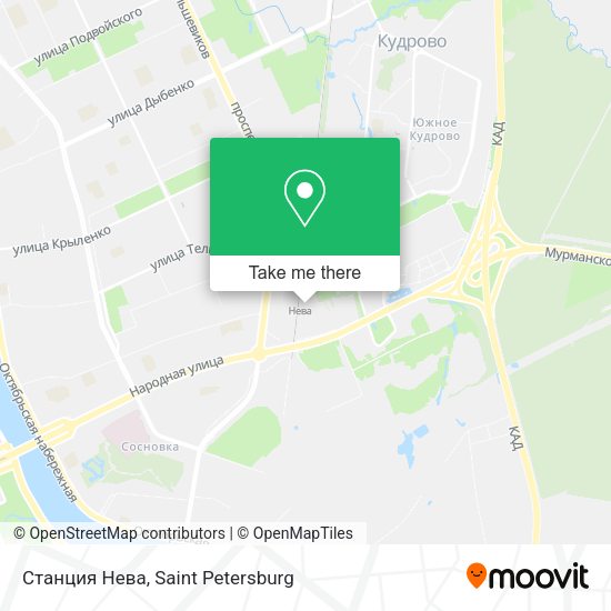 Станция Нева map