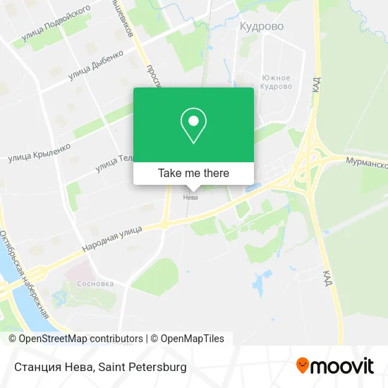 Станция Нева map