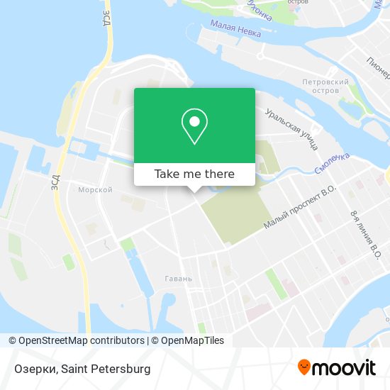 Озерки map