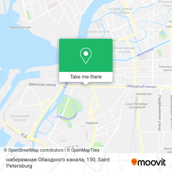 набережная Обводного канала, 150 map