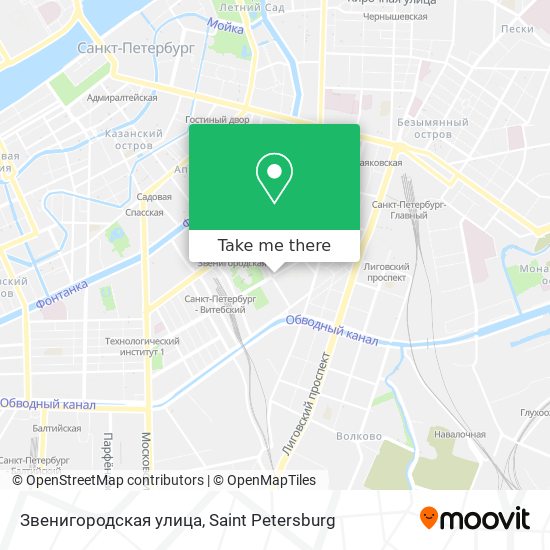 Звенигородская улица map
