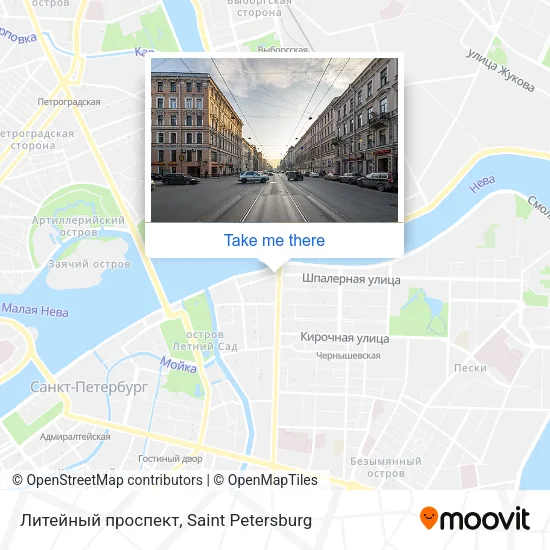 Литейный проспект map