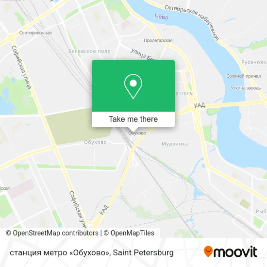 станция метро «Обухово» map