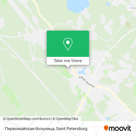 Первомайская больница map