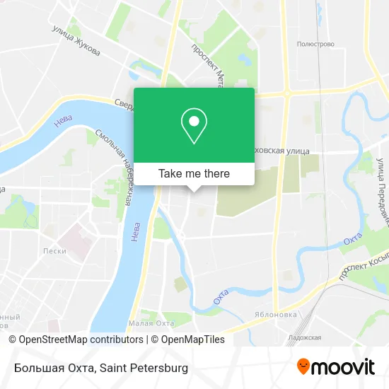 Большая Охта map