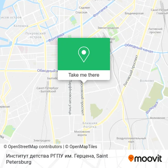 Институт детства РГПУ им. Герцена map