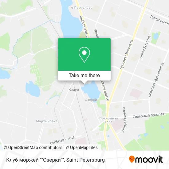Клуб моржей ""Озерки"" map