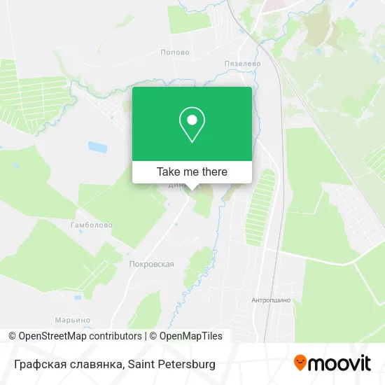 Графская славянка map