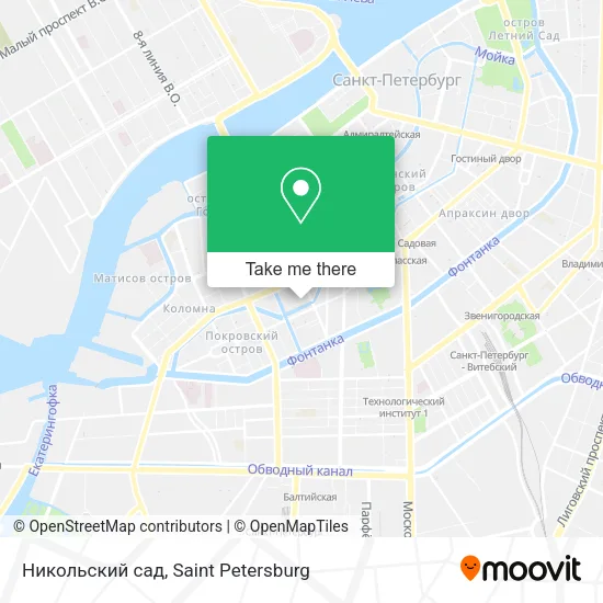 Никольский сад map