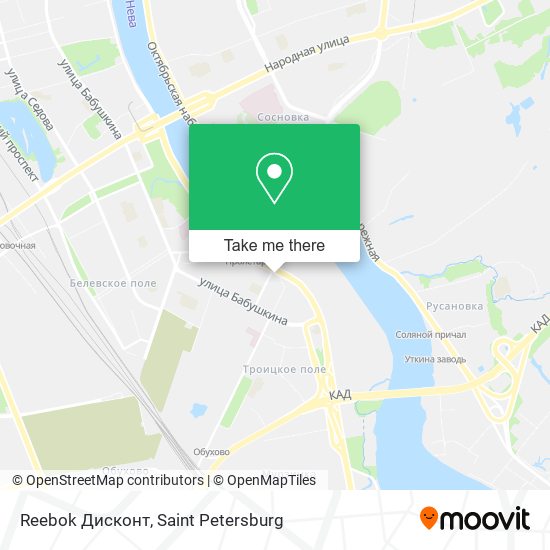 Reebok Дисконт map
