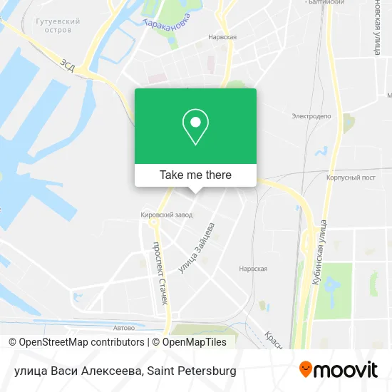 улица Васи Алексеева map