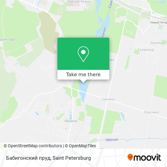 Бабигонский пруд map