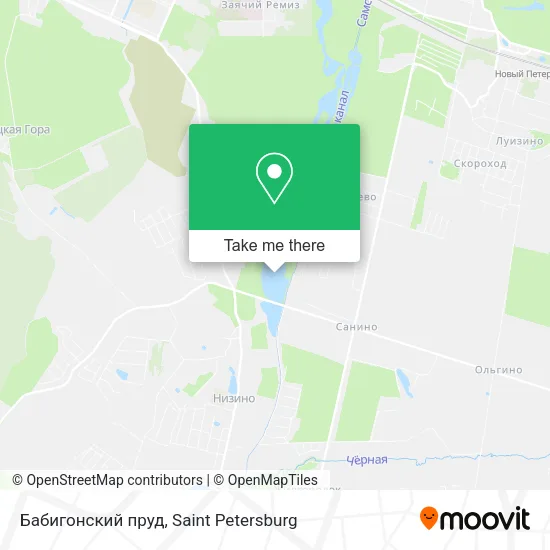 Бабигонский пруд map