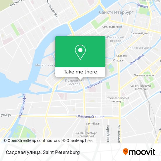 Садовая улица map