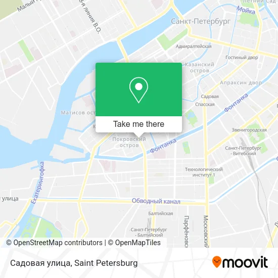 Садовая улица map