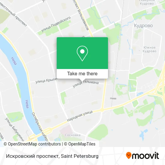 Искровский проспект map
