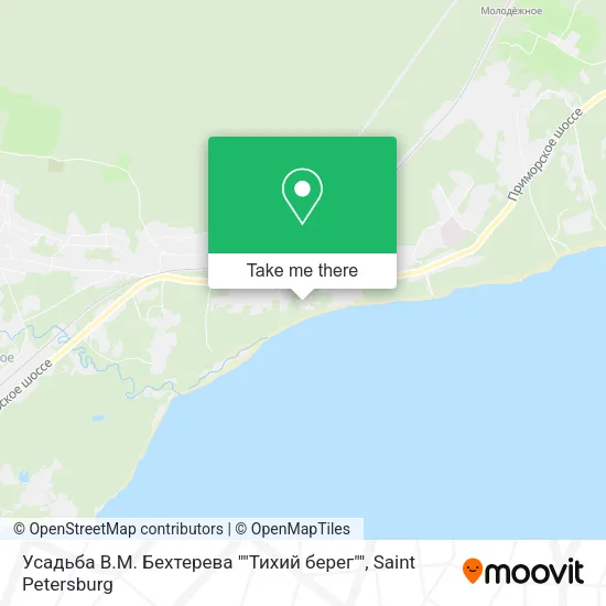 Усадьба В.М. Бехтерева ""Тихий берег"" map
