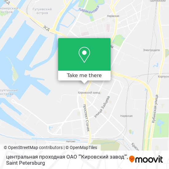 центральная проходная ОАО ""Кировский завод"" map