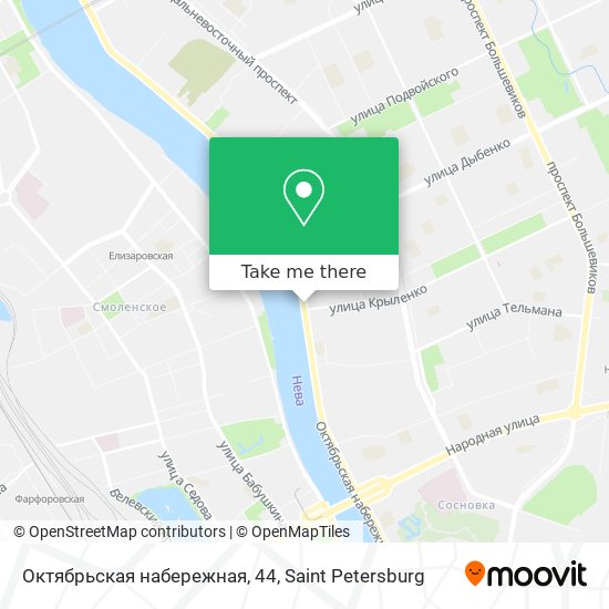 Октябрьская набережная, 44 map