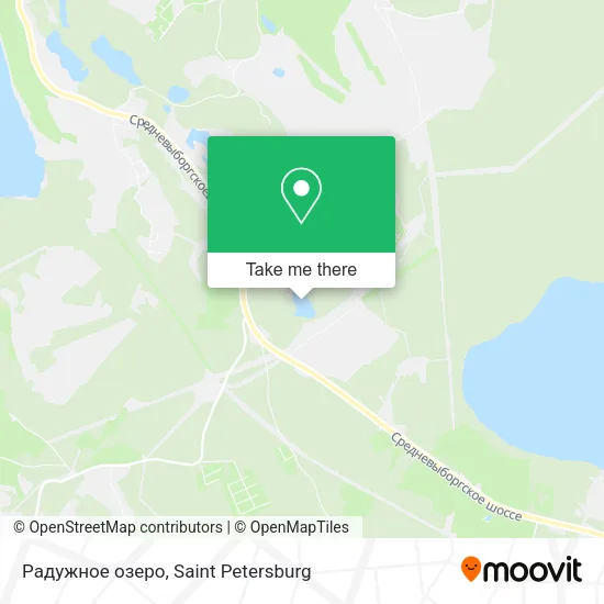 Радужное озеро map