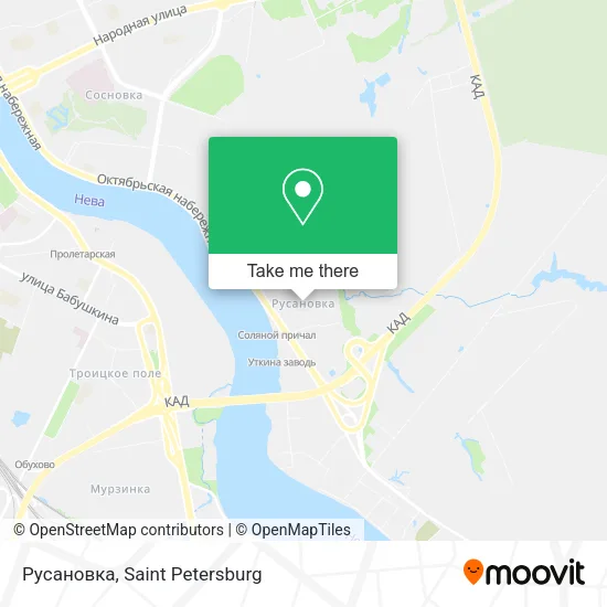 Русановка map