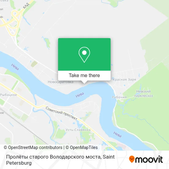 Пролёты старого Володарского моста map