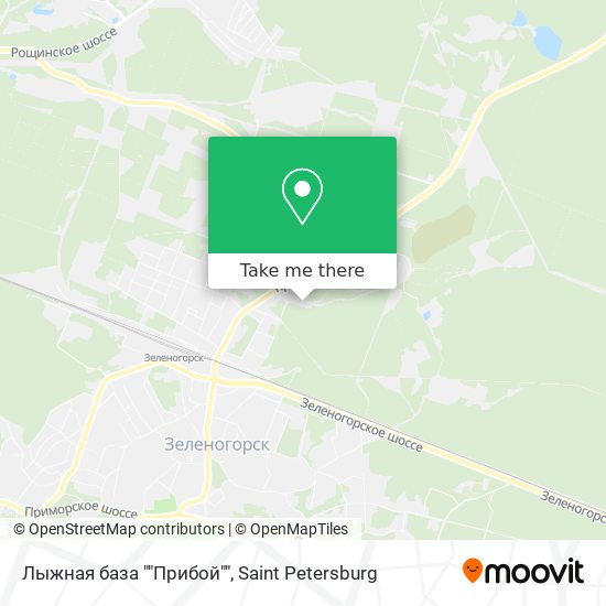 Лыжная база ""Прибой"" map