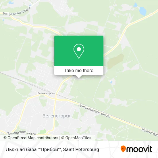 Лыжная база ""Прибой"" map