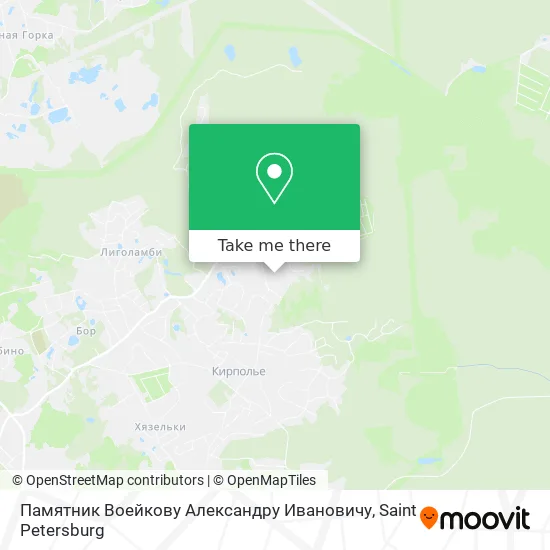 Памятник Воейкову Александру Ивановичу map