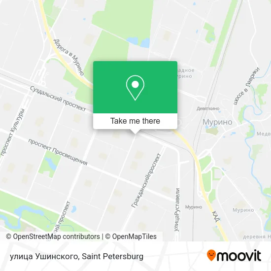 улица Ушинского map