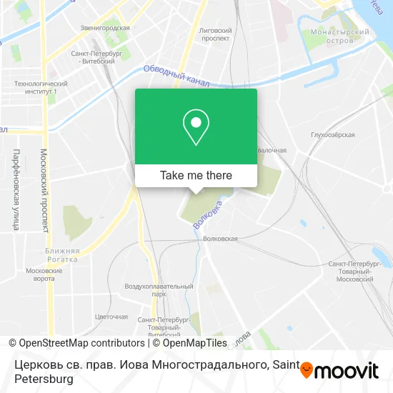 Церковь св. прав. Иова Многострадального map