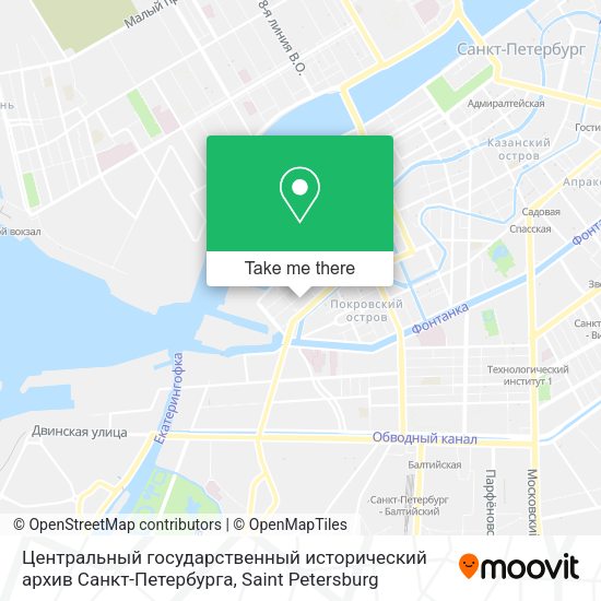 Центральный государственный исторический архив Санкт-Петербурга map