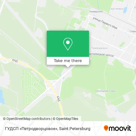 ГУДСП «Петродворцовое» map