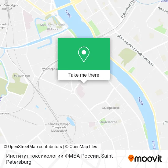 Институт токсикологии ФМБА России map