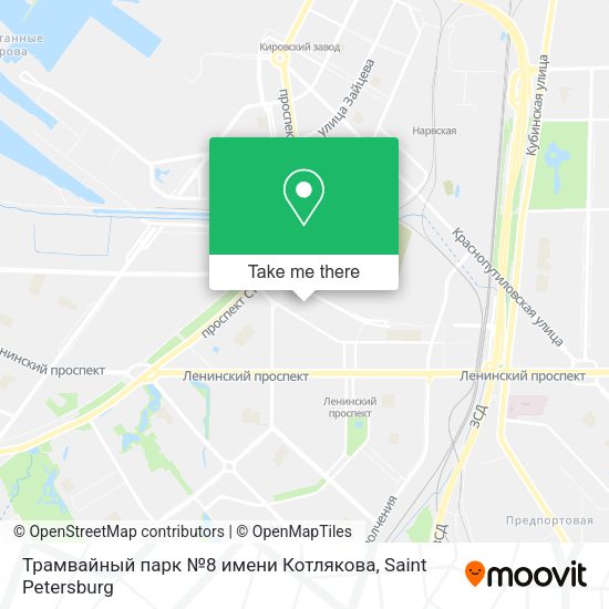 Трамвайный парк №8 имени Котлякова map