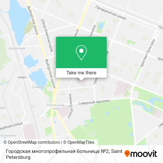 Городская многопрофильная больница №2 map