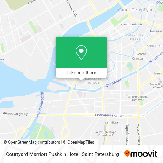 Courtyard Marriott Pushkin Hotel map