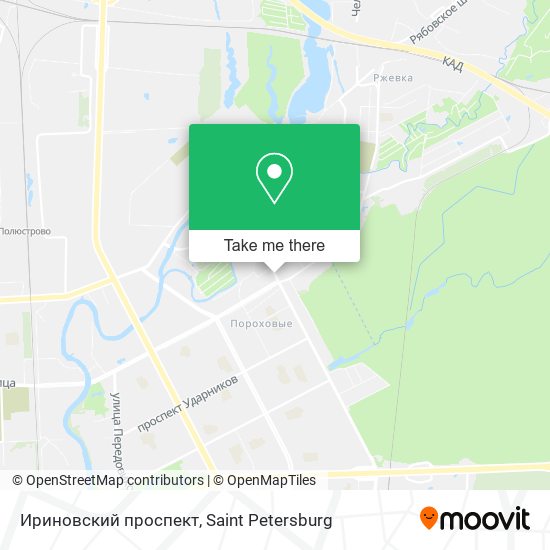 Ириновский проспект map