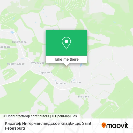 Кирхгоф Ингерманландское кладбище map