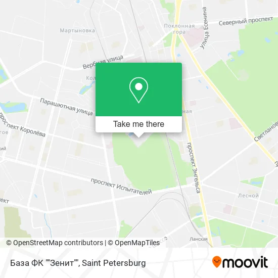 База ФК ""Зенит"" map