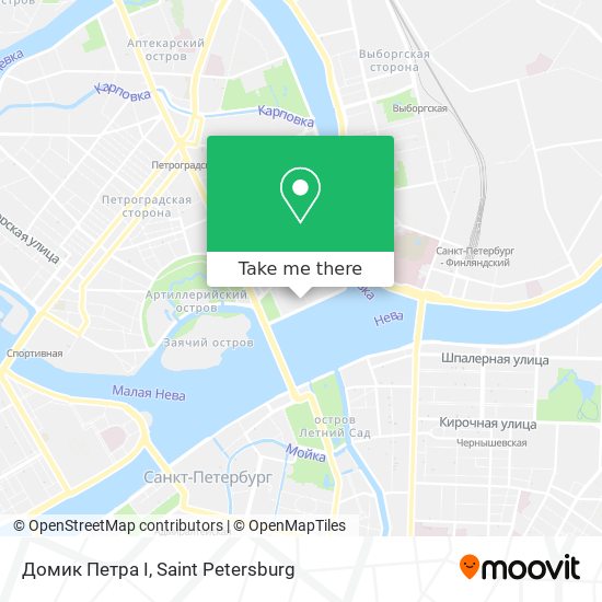 Домик Петра I map