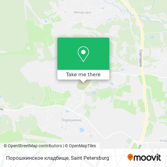 Порошкинское кладбище map