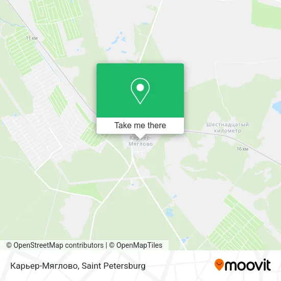 Карьер-Мяглово map