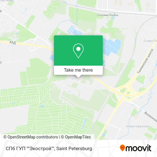 СПб ГУП ""Экострой"" map